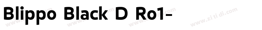 Blippo Black D Ro1字体转换